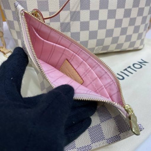 Louis Vuitton Damier Azur Neverfull PM N41362 Pink - Image 8
