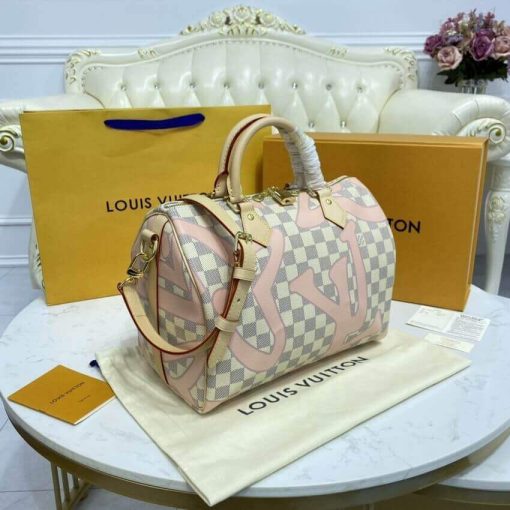 Louis Vuitton Damier Azur Speedy Bandouliere 30 N41052 - Image 4