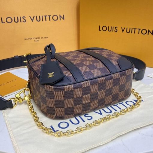 Louis Vuitton Damier Azur Valisette Souple BB N50063 - Image 7