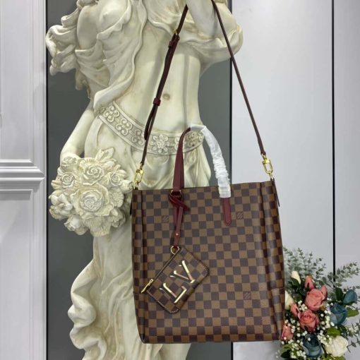 Louis Vuitton Damier Belmont MM N60293 N60294 Burgundy - Image 2