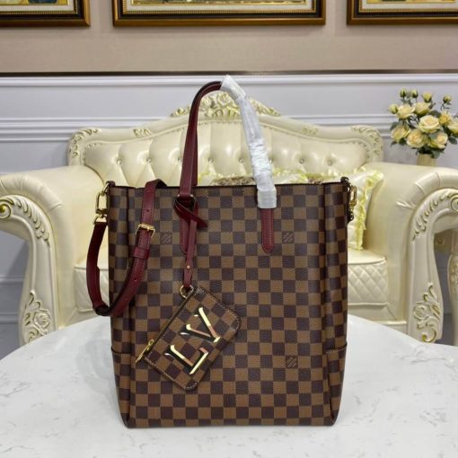 Louis Vuitton Damier Belmont MM N60293 N60294 Burgundy - Image 3