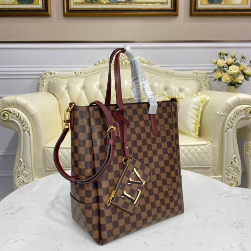 Louis Vuitton Damier Belmont MM N60293 N60294 Burgundy - Image 4