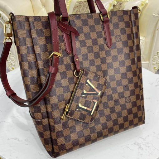 Louis Vuitton Damier Belmont MM N60293 N60294 Burgundy - Image 7