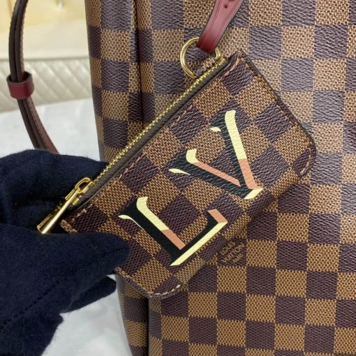 Louis Vuitton Damier Belmont MM N60293 N60294 Burgundy - Image 9