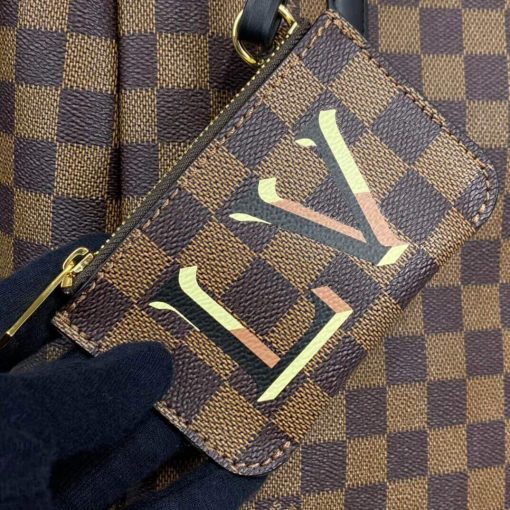 Louis Vuitton Damier Belmont MM N60293 N60294 Black - Image 9