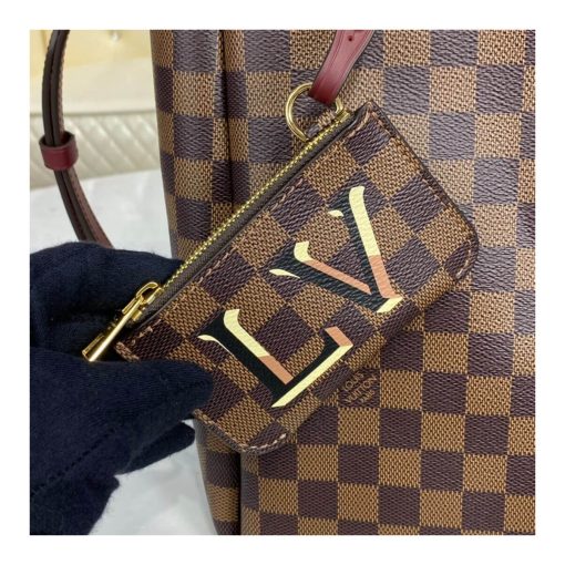 Louis Vuitton Damier Belmont MM N60293 N60294 Burgundy - Image 9