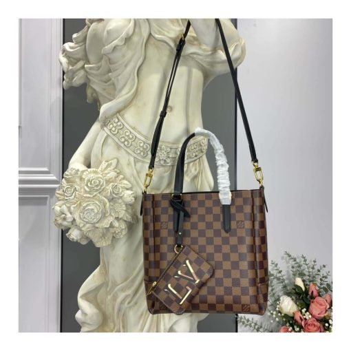 Louis Vuitton Damier Belmont PM N60297 N60348 Black - Image 2
