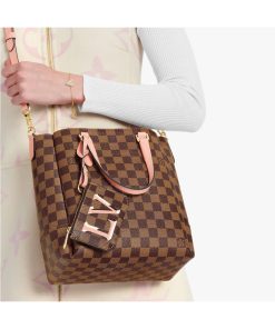Louis Vuitton Damier Belmont PM N60297 N60348 Pink