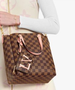Louis Vuitton Damier Belmont PM N60297 N60348 Pink