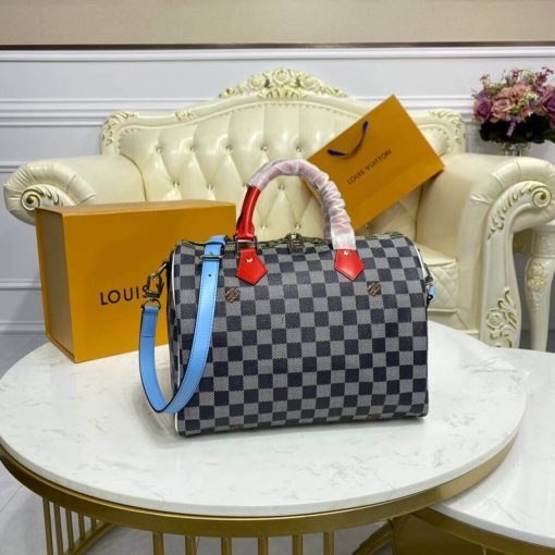 Louis Vuitton Damier Canvas Speedy Bandouliere 30 N40236 - Image 3