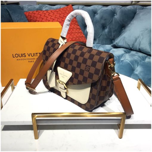 Louis Vuitton Damier Ebene Beaumarchais N40146 N40147 N40148 White - Image 2