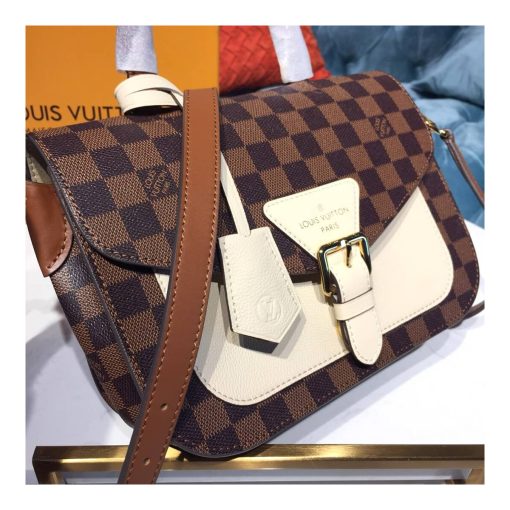 Louis Vuitton Damier Ebene Beaumarchais N40146 N40147 N40148 White - Image 4