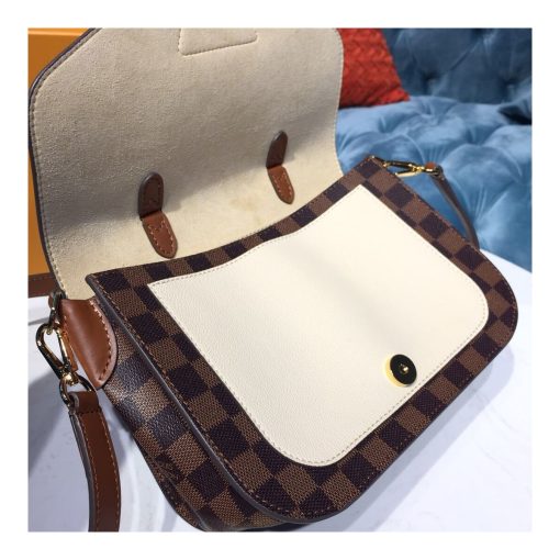 Louis Vuitton Damier Ebene Beaumarchais N40146 N40147 N40148 White - Image 7