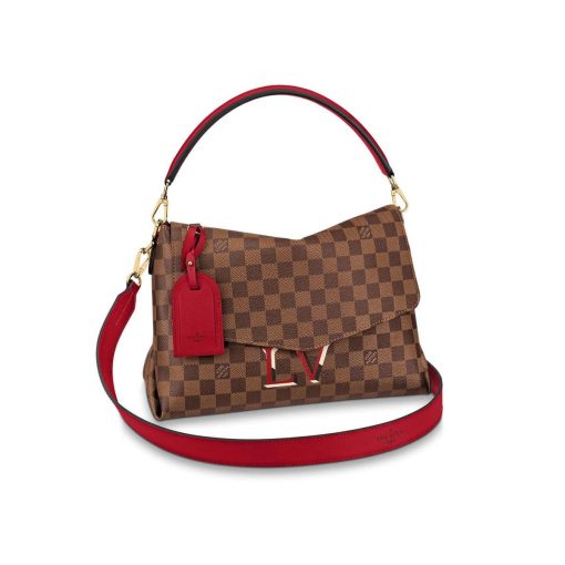 Louis Vuitton Damier Ebene Canvas Beaubourg MM N40176 Red - Image 2