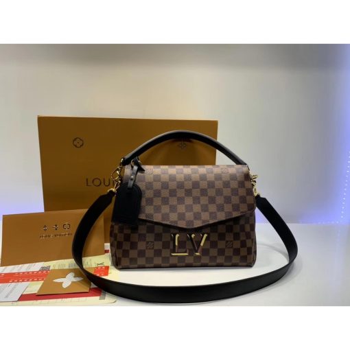 Louis Vuitton Damier Ebene Canvas Beaubourg MM N40176 Black - Image 2