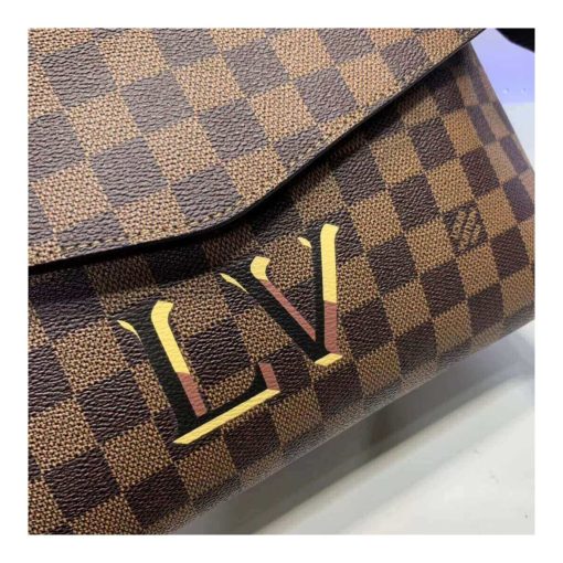 Louis Vuitton Damier Ebene Canvas Beaubourg MM N40176 Black - Image 5