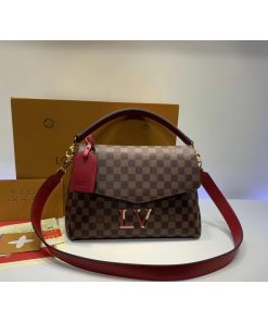 Louis Vuitton Damier Ebene Canvas Beaubourg MM N40176 Red