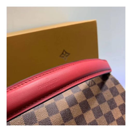 Louis Vuitton Damier Ebene Canvas Beaubourg MM N40176 Red - Image 6