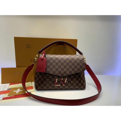 Louis Vuitton Damier Ebene Canvas Beaubourg MM N40176 Red