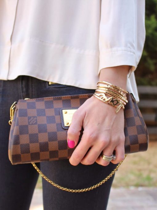Louis Vuitton Damier Ebene Canvas Eva Clutch N55213 - Image 3