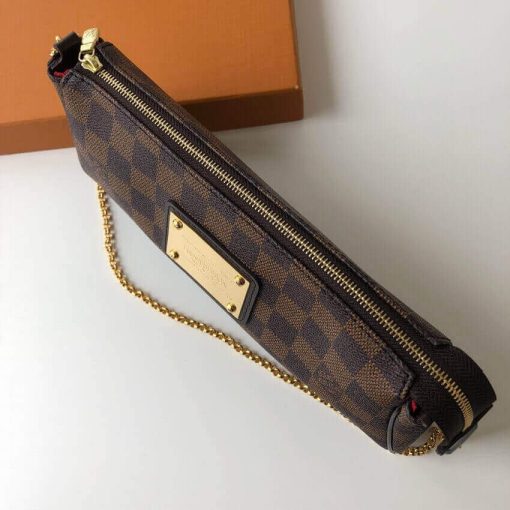 Louis Vuitton Damier Ebene Canvas Eva Clutch N55213 - Image 7
