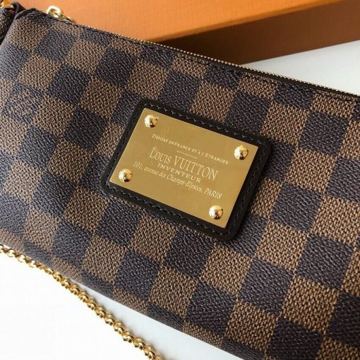 Louis Vuitton Damier Ebene Canvas Eva Clutch N55213 - Image 9