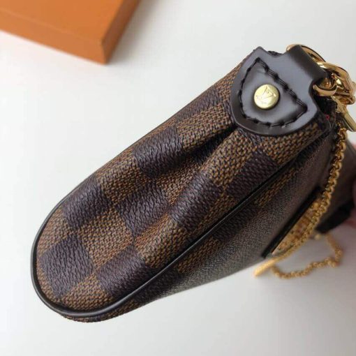 Louis Vuitton Damier Ebene Canvas Eva Clutch N55213 - Image 10
