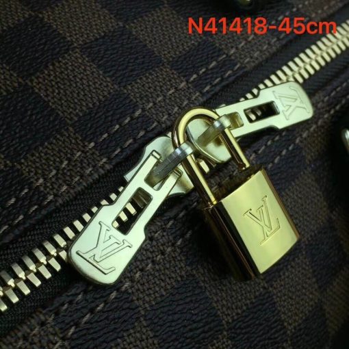 Louis Vuitton Damier Ebene Canvas Keepall Bandouliere 45 N41428 - Image 3