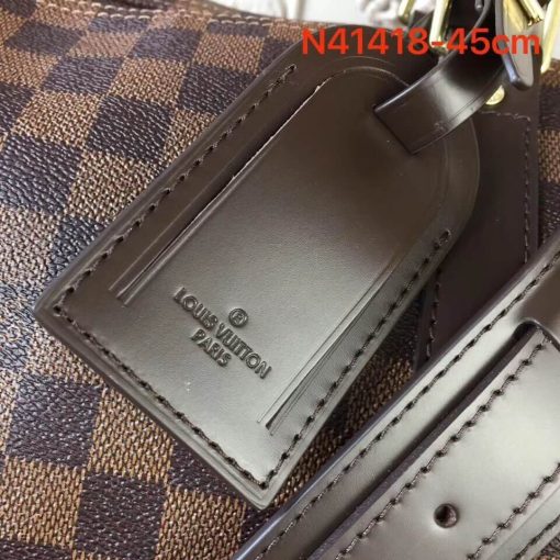 Louis Vuitton Damier Ebene Canvas Keepall Bandouliere 45 N41428 - Image 9