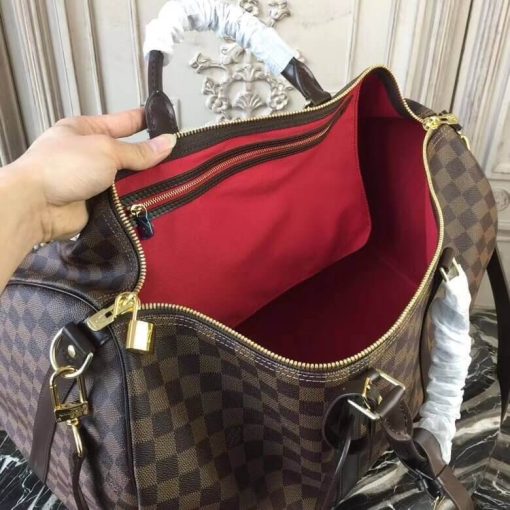 Louis Vuitton Damier Ebene Canvas Keepall Bandouliere  50 N41427 - Image 8