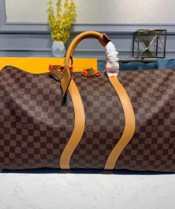 Louis Vuitton Damier Ebene Canvas Keepall Bandouliere 50 N44478
