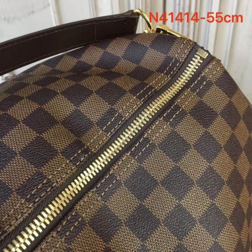 Louis Vuitton Damier Ebene Canvas Keepall Bandouliere 55  N41414 - Image 6