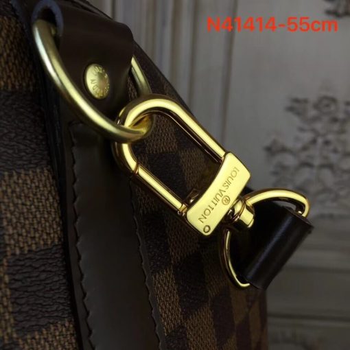 Louis Vuitton Damier Ebene Canvas Keepall Bandouliere 55  N41414 - Image 7