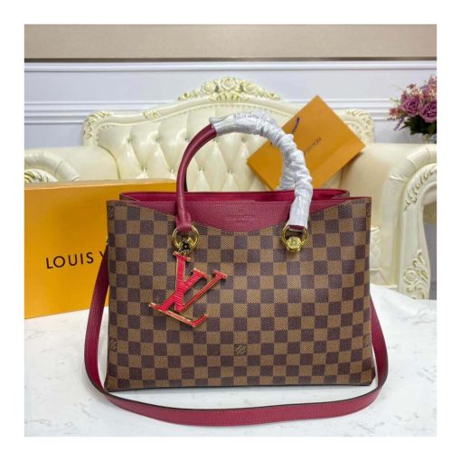 Louis Vuitton Damier Ebene Canvas LV Riverside N40052 Fuchsia - Image 4