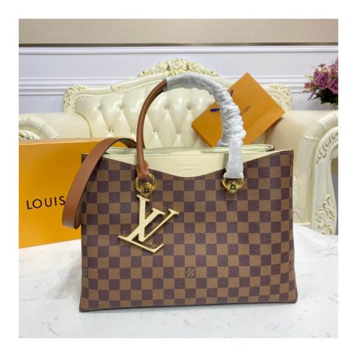 Louis Vuitton Damier Ebene Canvas LV Riverside N40052 Creme - Image 3
