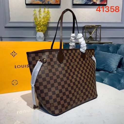 Louis Vuitton Damier Ebene Canvas Neverfull MM N41358 - Image 3