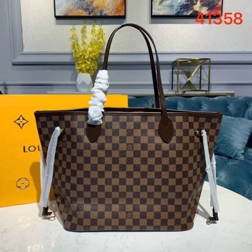 Louis Vuitton Damier Ebene Canvas Neverfull MM N41358 - Image 4