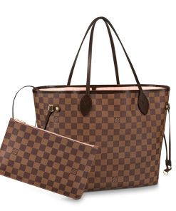 Louis Vuitton Damier Ebene Canvas Neverfull MM N41603 Pink