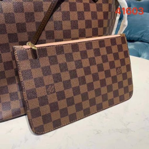 Louis Vuitton Damier Ebene Canvas Neverfull MM N41603 Pink - Image 5