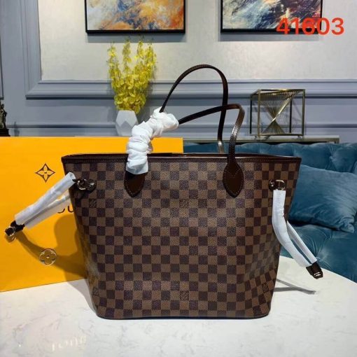 Louis Vuitton Damier Ebene Canvas Neverfull MM N41603 Pink - Image 7