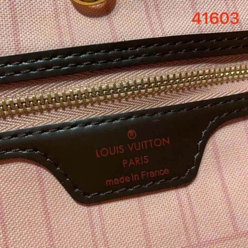 Louis Vuitton Damier Ebene Canvas Neverfull MM N41603 Pink - Image 8