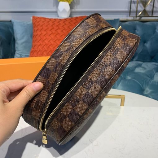 Louis Vuitton Damier Ebene Canvas Toiletry Bag 25 N47624 - Image 10