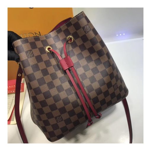 Louis Vuitton Damier Ebene NeoNoe N40213 Burgundy - Image 4