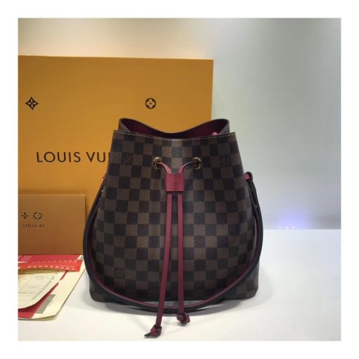 Louis Vuitton Damier Ebene NeoNoe N40213 Burgundy - Image 10