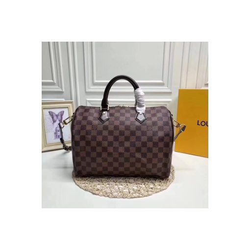 Louis Vuitton Damier Ebene Speedy Bandouliere 30 N41367 - Image 4