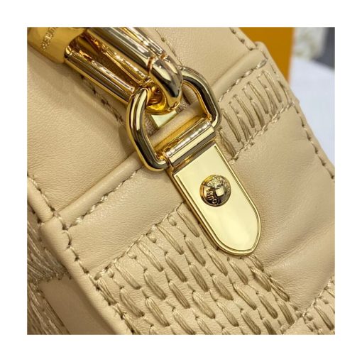 Louis Vuitton Damier Quilt Lambskin Troca MM M59111 M59114 Beige - Image 11