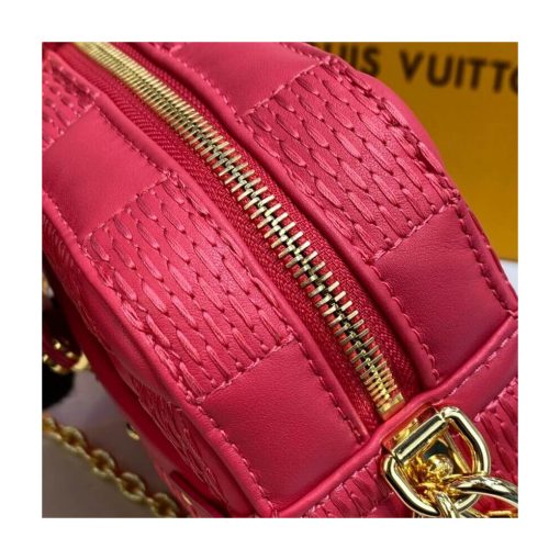 Louis Vuitton Damier Quilt Lambskin Troca MM M59111 M59114 Red - Image 7