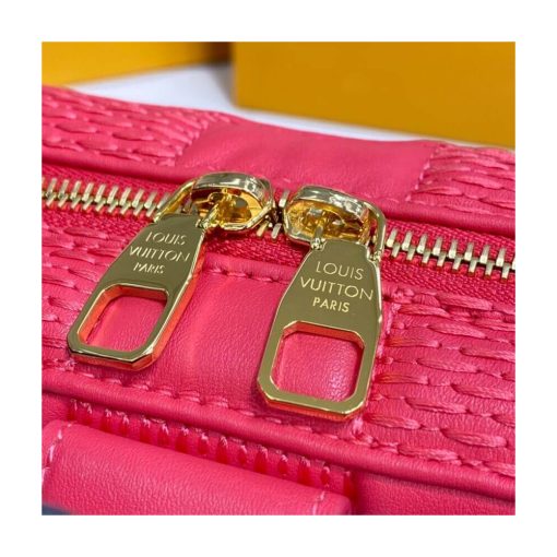 Louis Vuitton Damier Quilt Lambskin Troca MM M59111 M59114 Red - Image 9