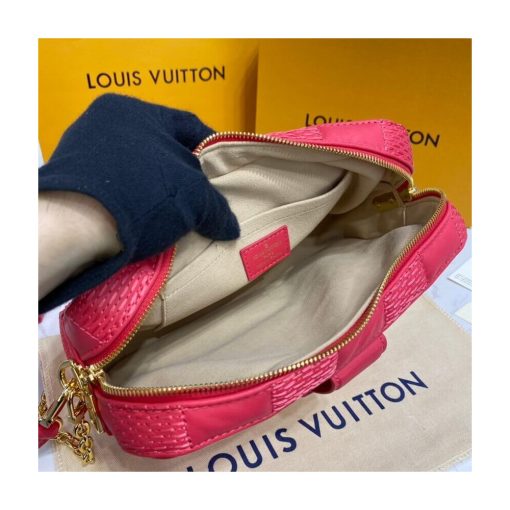 Louis Vuitton Damier Quilt Lambskin Troca MM M59111 M59114 Red - Image 12