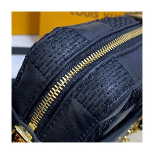 Louis Vuitton Damier Quilt Lambskin Troca MM M59111 M59114 Black - Image 8
